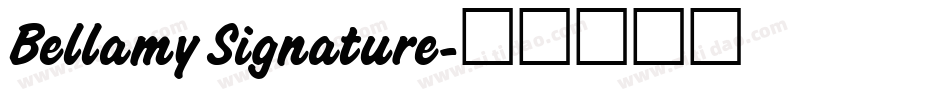 Bellamy Signature字体转换